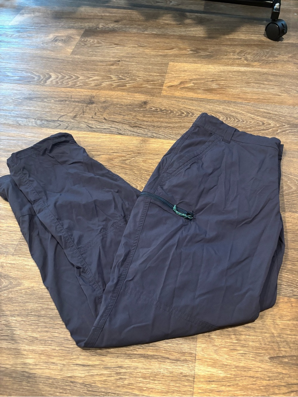 REI Co-op Hiking Pants Blue Nylon Stretch Outdoor Trail Travel Pants Petite 10